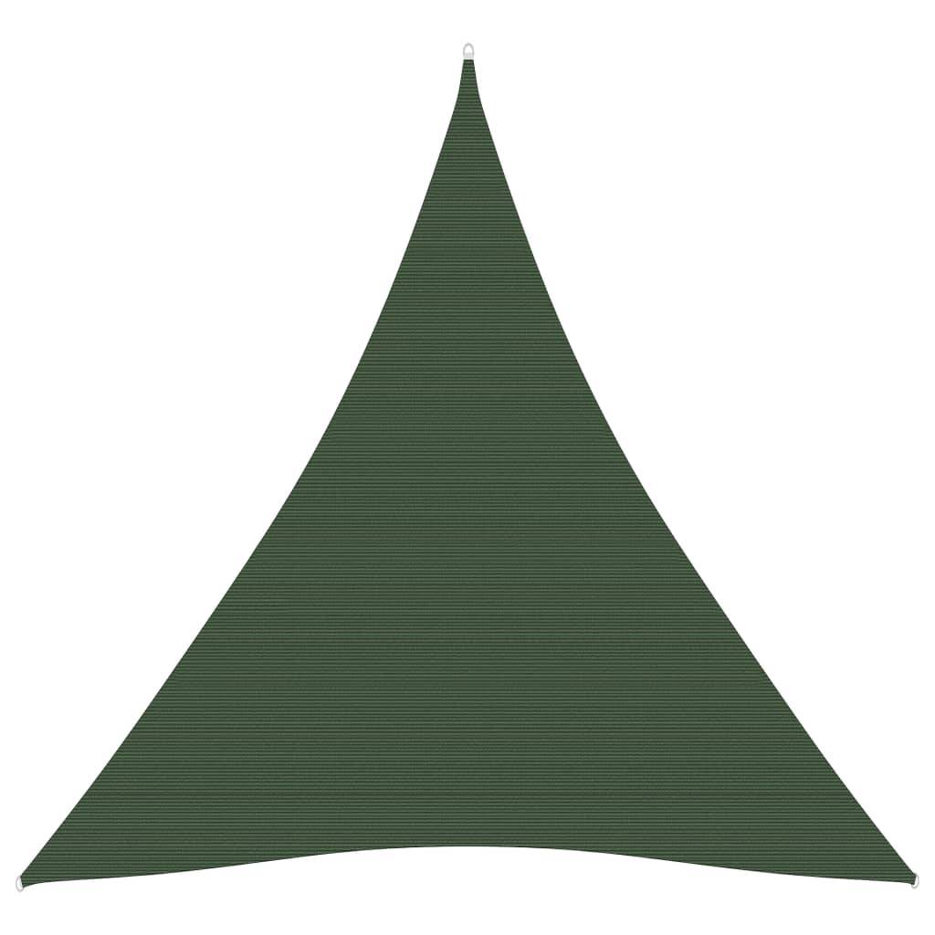 Helloshop26 - Voile toile d'ombrage parasol 160 g/m² PEHD 4 x 5 x 5 m vert foncé - Imagen 1