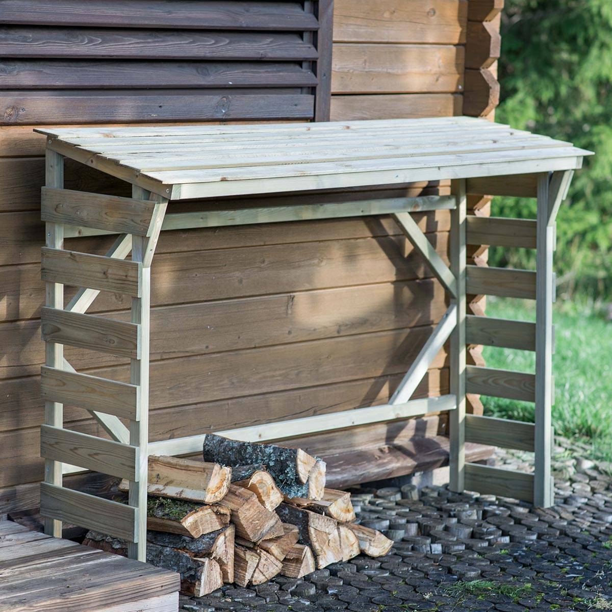 Abri bûches en bois Morzine - 0,7 stère - Cémonjardin - Imagen 1