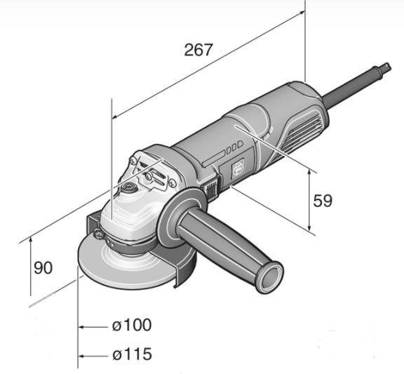 Meuleuse d'angle 750W WSG 7-125 125mm en boîte carton - FEIN - 72226560000 - Imagen 3