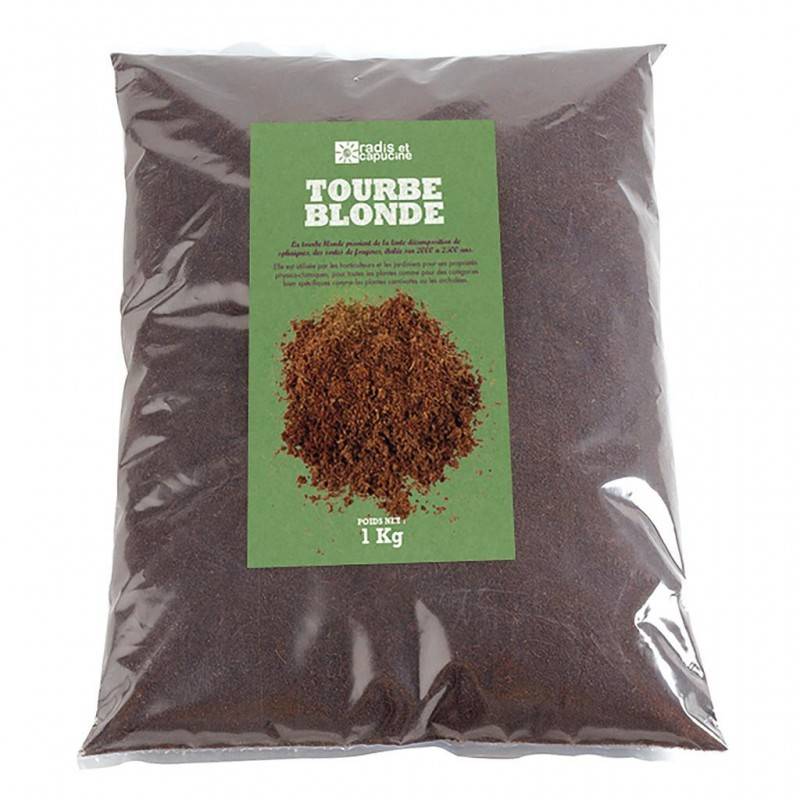 Radis et Capucine - Tourbe blonde Sac de 1 kg - Imagen 1
