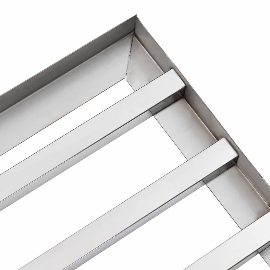 PANGIVO - Râteau de nivellement acier inoxydable argenté 75 x 25 x 6 cm - PANGIVO(Sans manche) - Image 7
