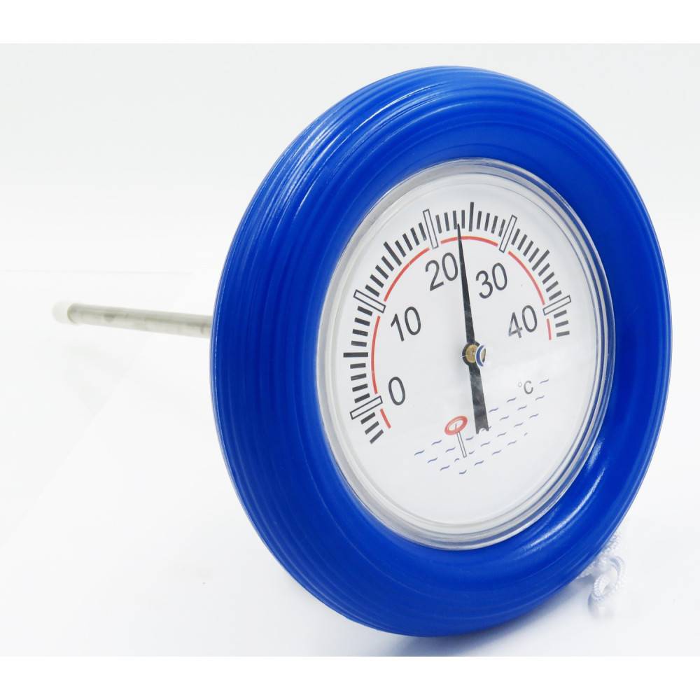 Thermomètre Piscine, Rond Flottant, Forme bouée, diamètre 18.5 cm - Image 1