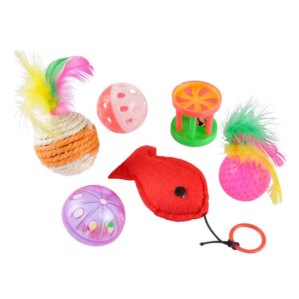 Love Story - Lot de 6 Jouets pour Chat "Cadeaux" Multicolore - Image 1