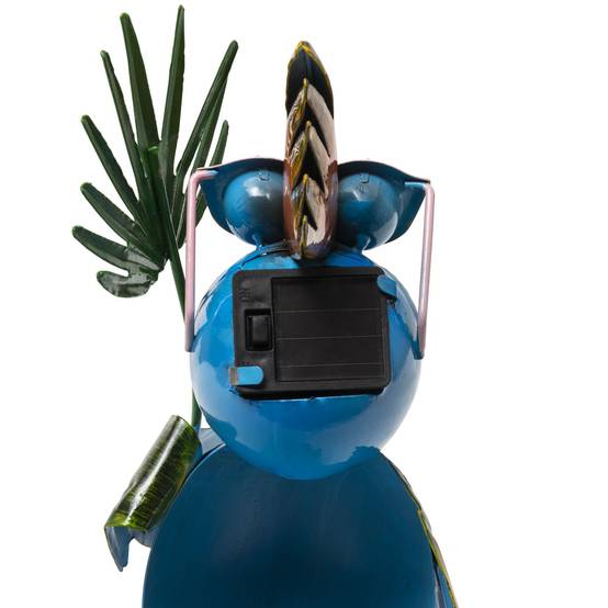Perroquet solaire 2 led blanche H 38cm - Image 5