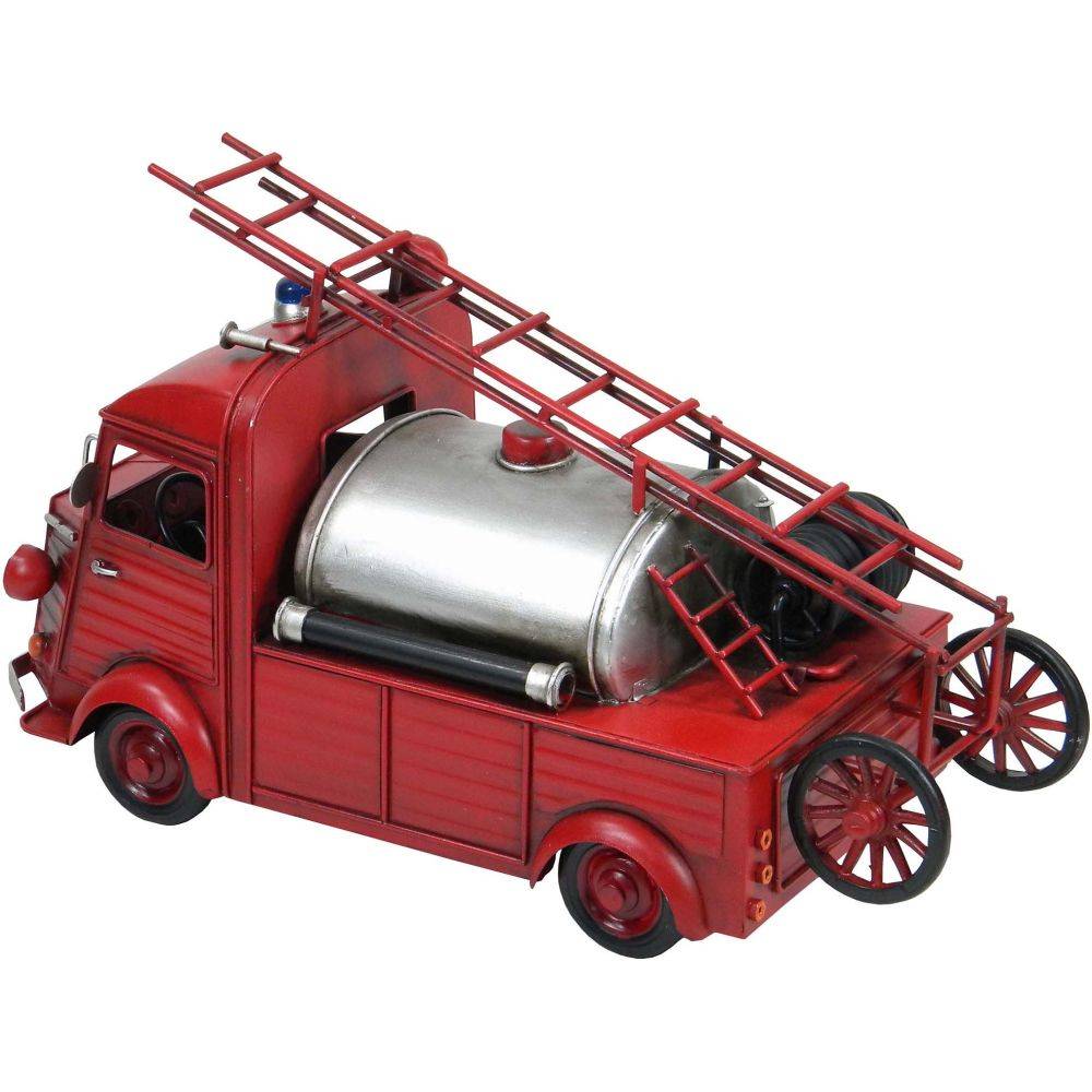 Antic Line Creations - Camion de pompier décoratif en métal Antic Line Créations - Imagen 3