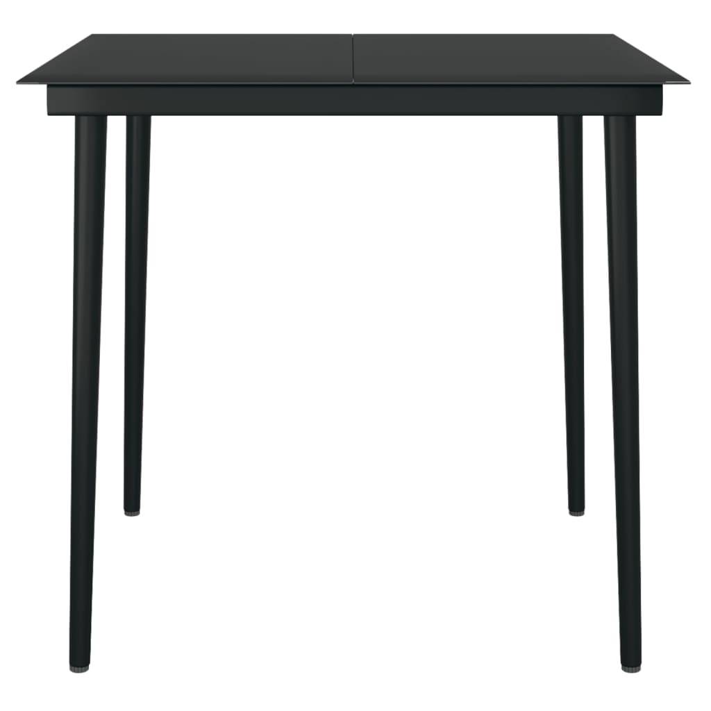 Ensemble Jardin 4P Rotin Creux PVC et Acier Carré Noir – ComfortXL Outdoor Living - Image 6