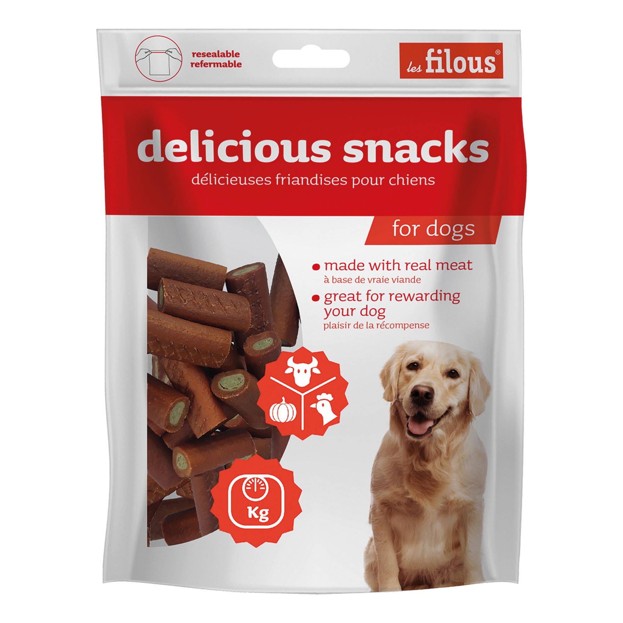 Roulés au bœuf, poulet et épinards : 100gr LES FILOUS