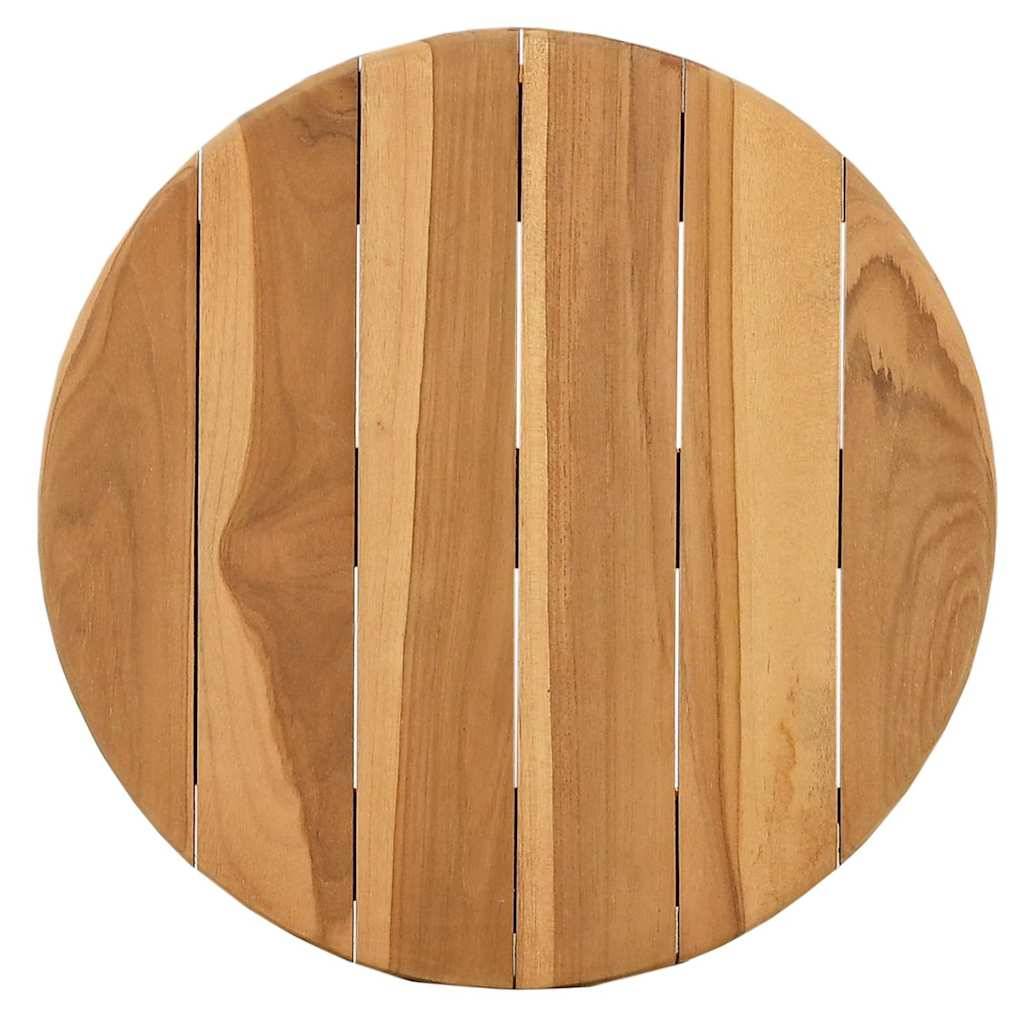 ComfortXL - Table d'Appoint Ronde Ø40cm pour Jardin en Teck Massif, Petite Table d'Extérieur Stable et Naturelle – ComfortXL Outdoor Living - Image 5