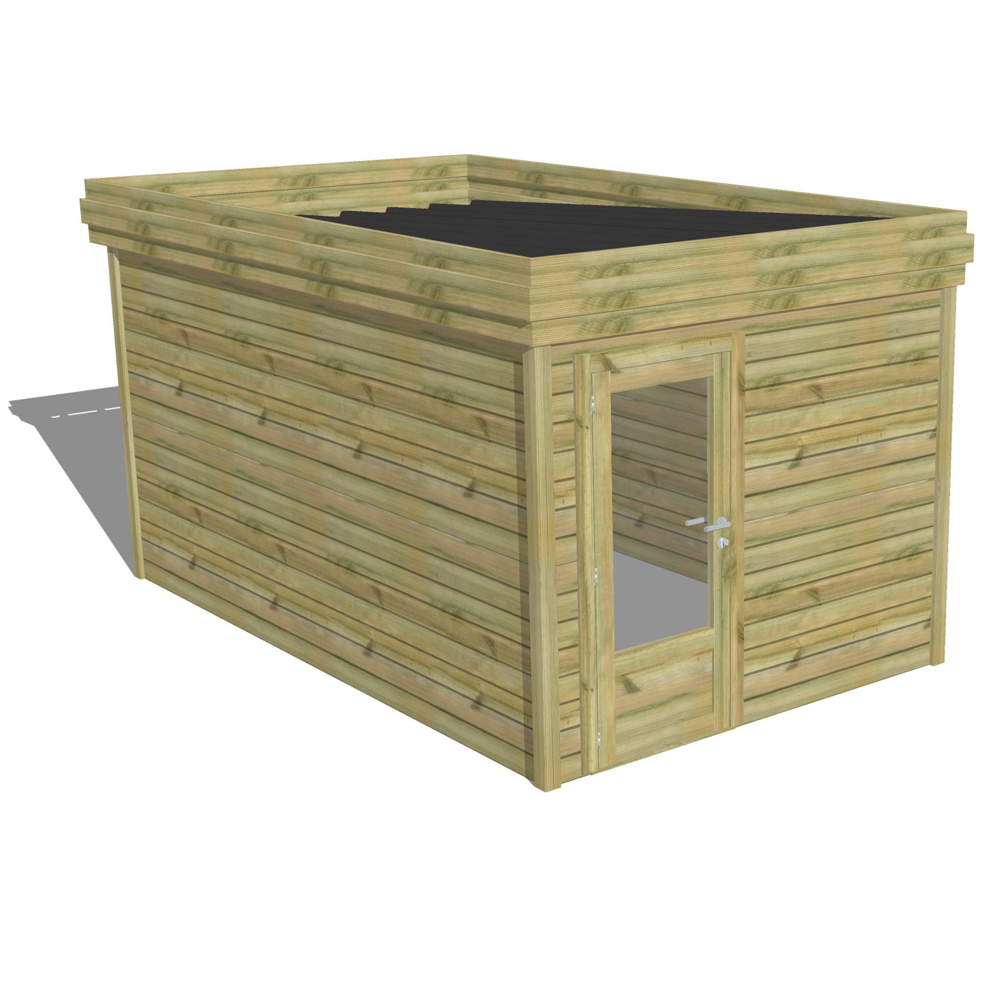 Abri Français - ABRI DE JARDIN bois Pin traité autoclave 27mm - 2,64x4,34m / 11m2 - Bac acier - Abri Français - Image 1