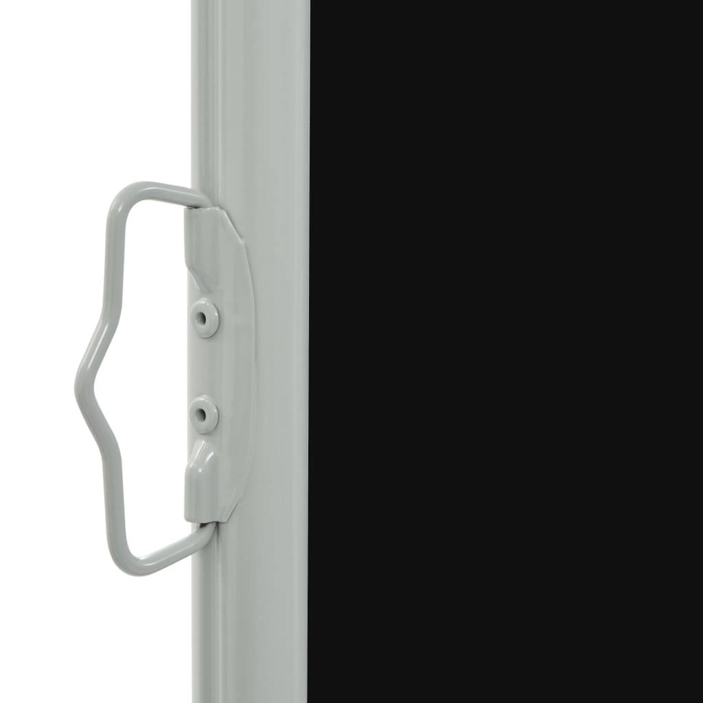 Helloshop26 - Auvent paravent store brise-vue latéral rétractable de patio jardin terrasse balcon protection visuelle écran 60 x 300 cm noir - Imagen 2