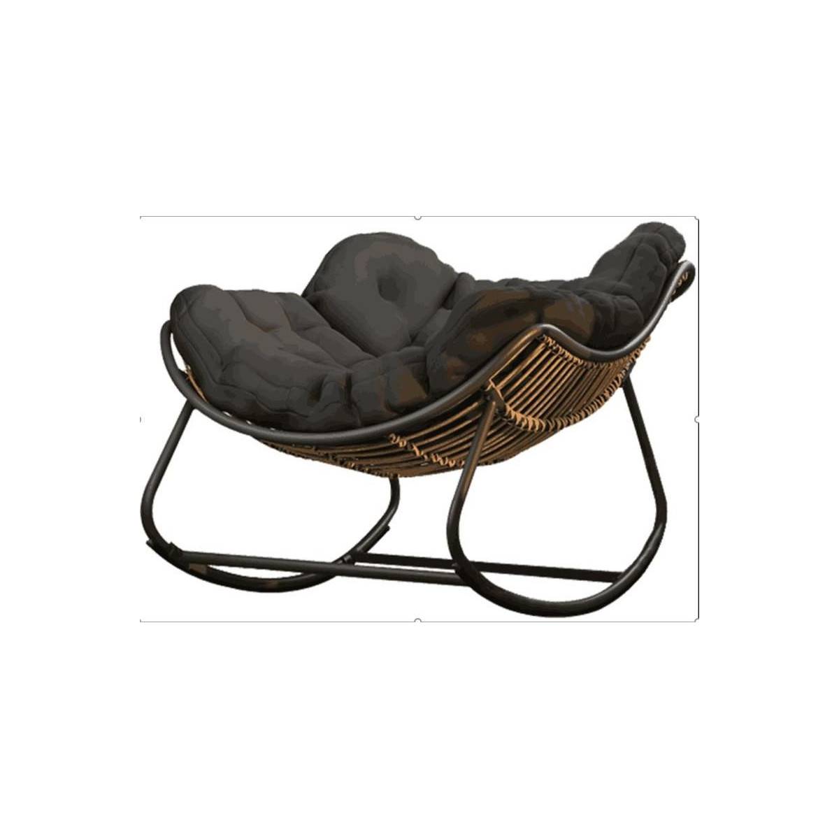 The Home Deco Factory - Fauteuil de jardin à bascule Tulum - Image 5