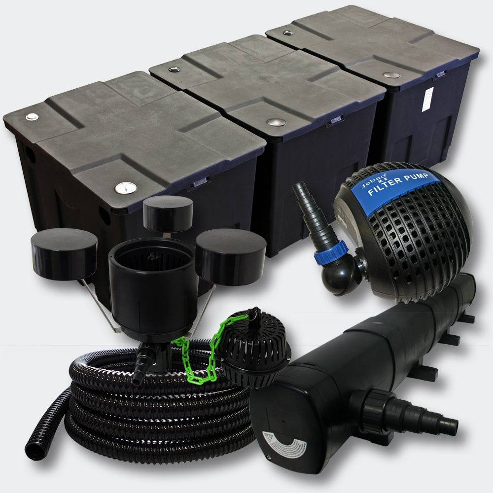 Helloshop26 - Kit:Filtration de Bassin 90000l 72 Watts UVC Stérilisateur Pompe Skimmer
