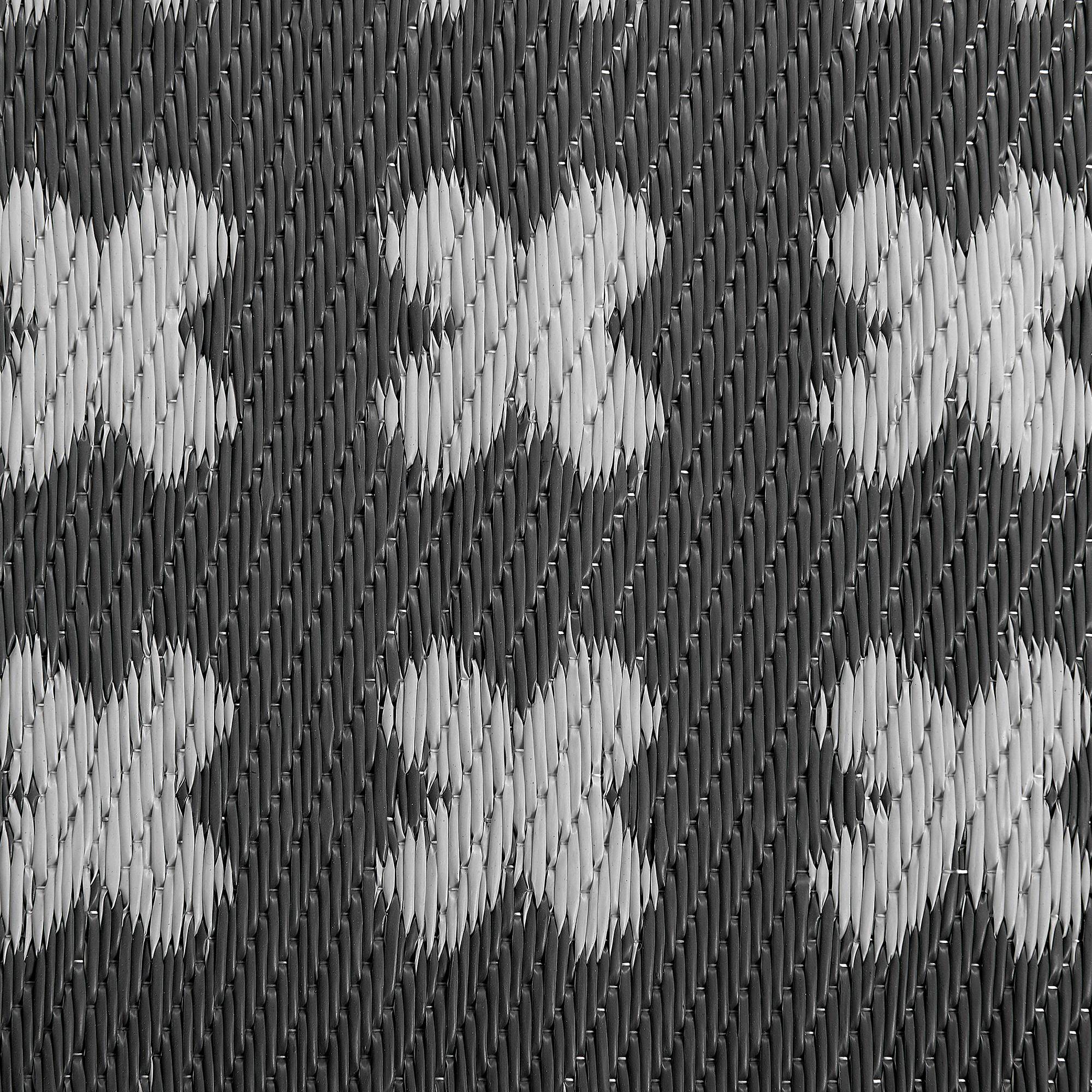 Beliani - Tapis d'extérieur Polypropylène Noir ROHTAK - Beliani - Imagen 6