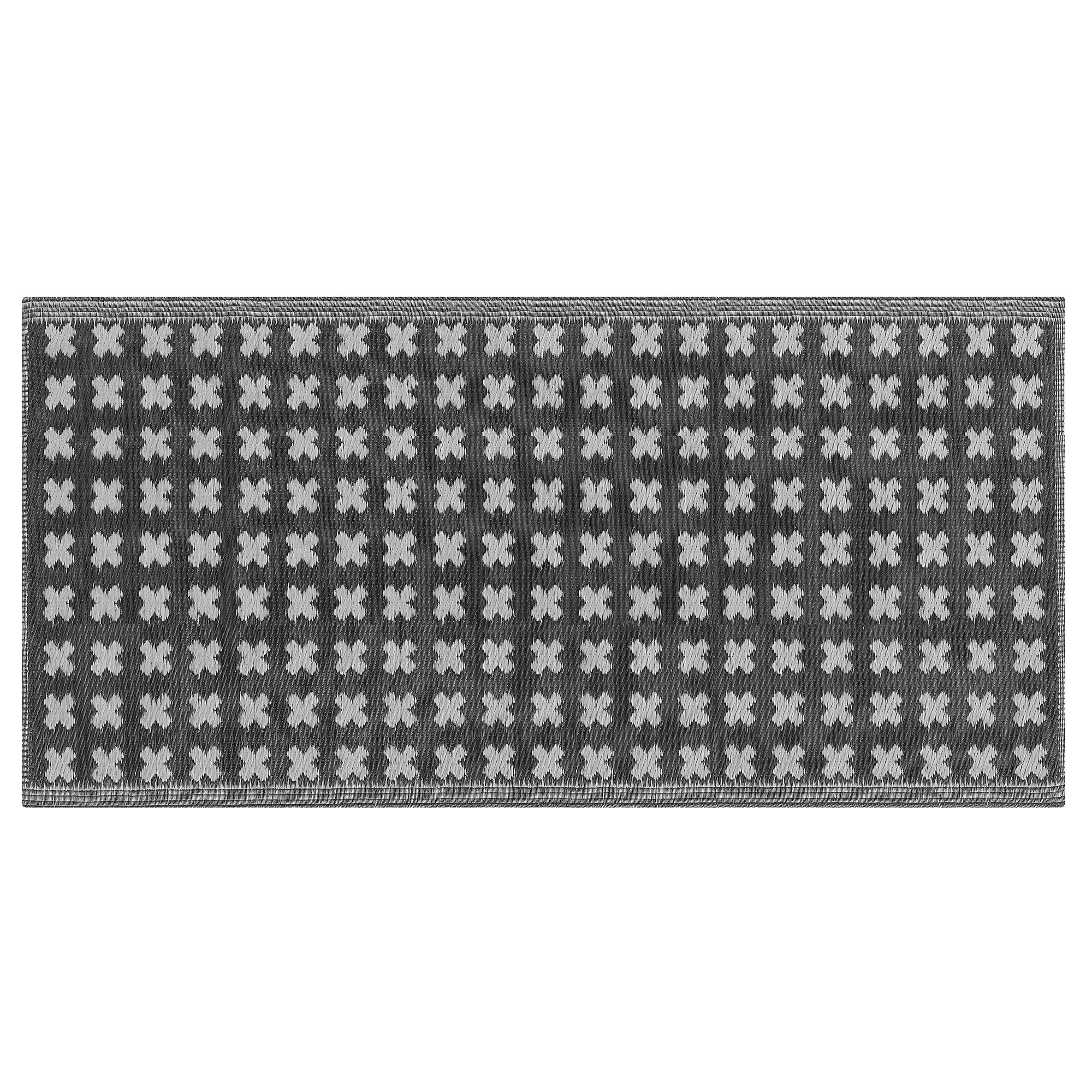 Beliani - Tapis d'extérieur Polypropylène Noir ROHTAK - Beliani - Imagen 2