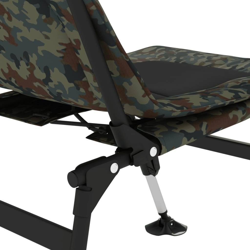 Chaise de pêche acier et tissu camouflage 71 x 45 x 71-81 cm - PANGIVO - Image 8