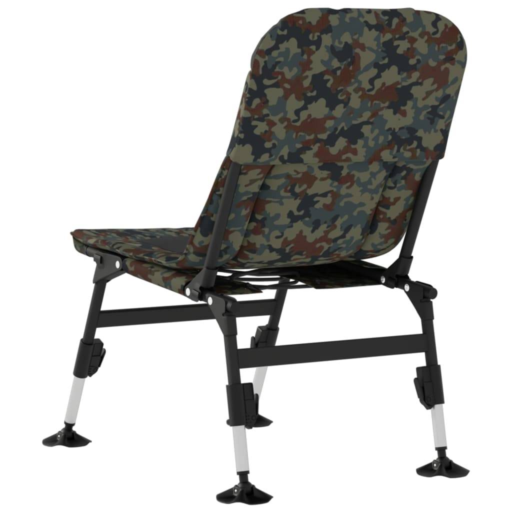 Chaise de pêche acier et tissu camouflage 71 x 45 x 71-81 cm - PANGIVO - Image 5