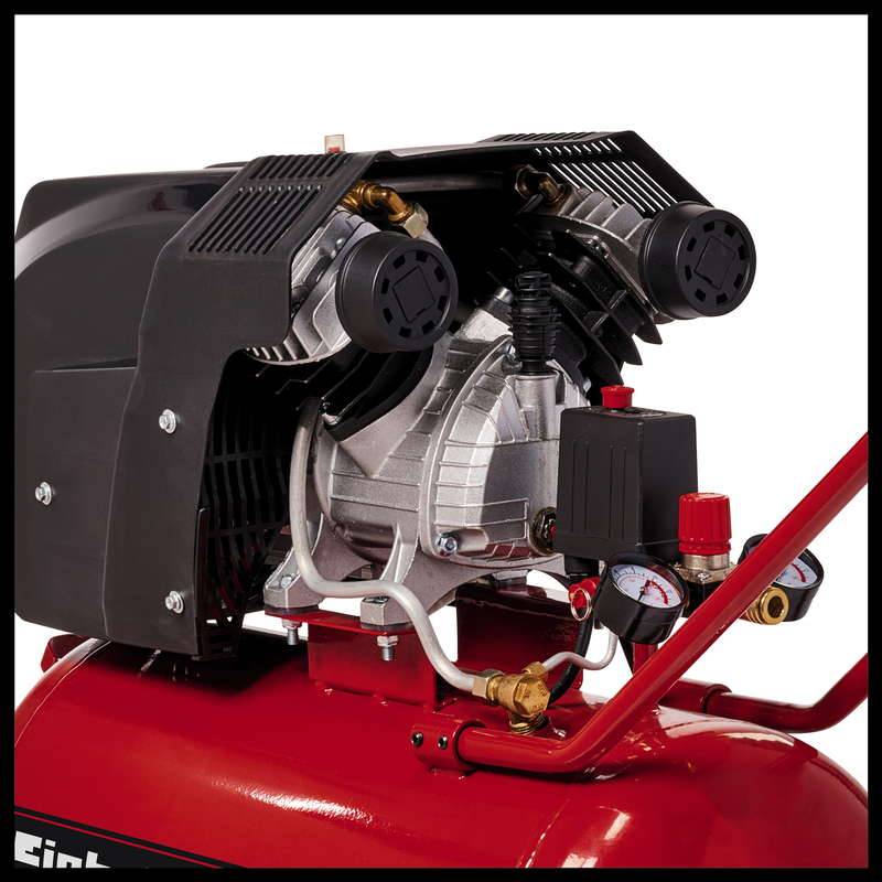Einhell - Compresseur TE-AC 400/50/10 V - Puissance d'aspiration 400 l/min - Pression max. 10 bar - 2200W Einhell - Image 2