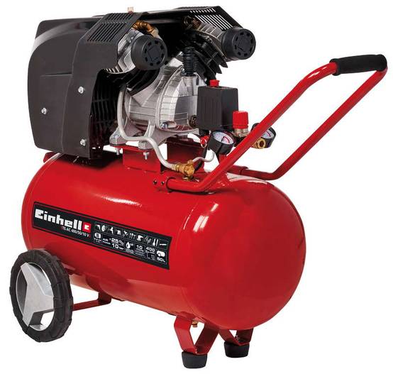 Einhell - Compresseur TE-AC 400/50/10 V - Puissance d'aspiration 400 l/min - Pression max. 10 bar - 2200W Einhell - Image 1