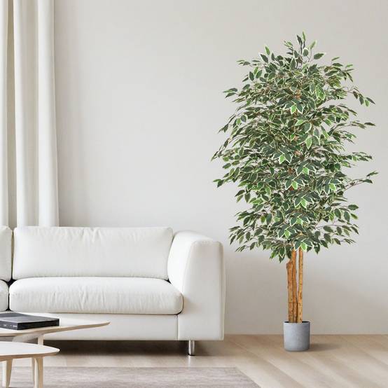 VEVOR Arbre Artificiel Plante Artificielle Faux Ficus 1,8 m Décoration Intérieur - Image 8