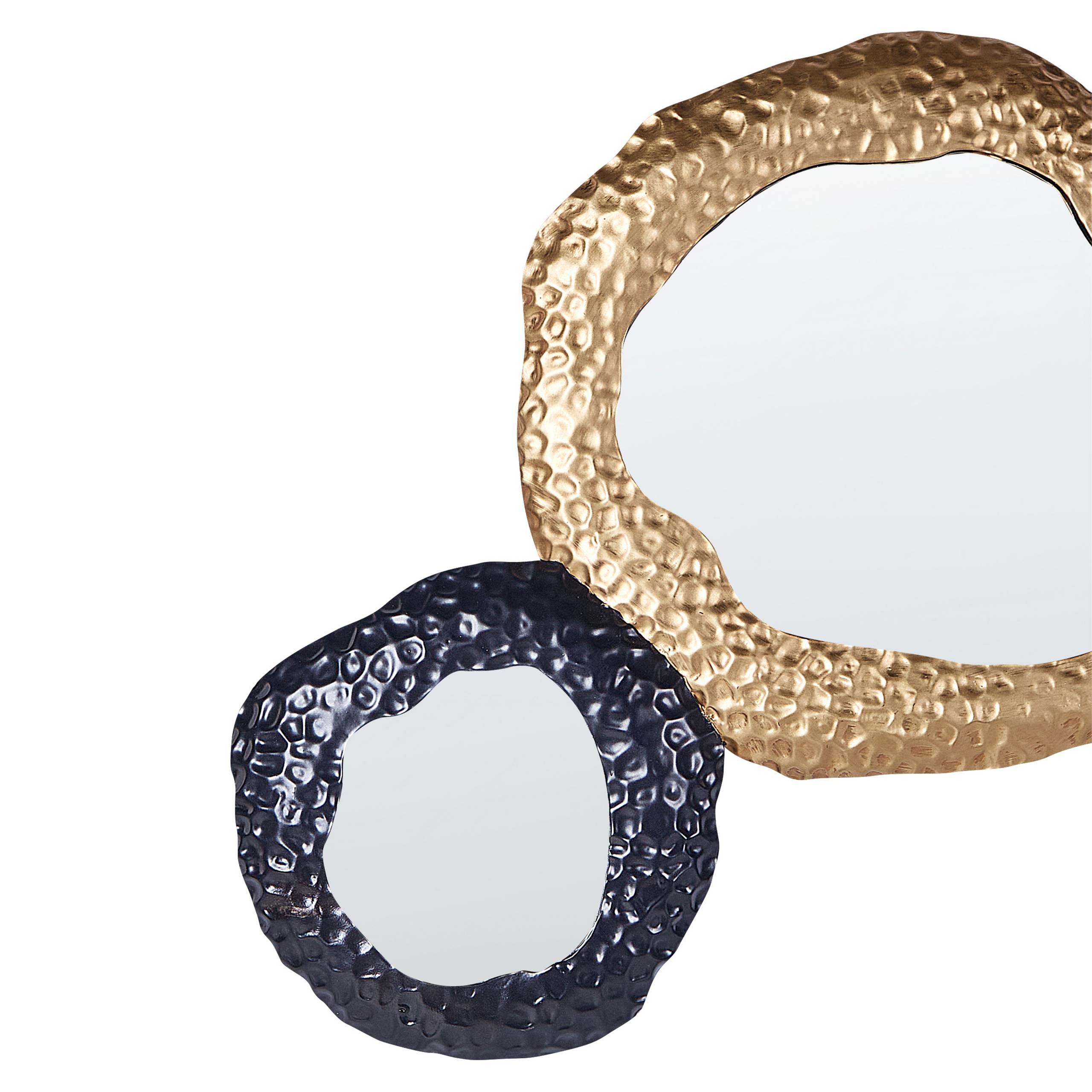 Beliani - Miroir décoratif Métal Noir/doré CHARNY - 109x3x44- Beliani - Image 5