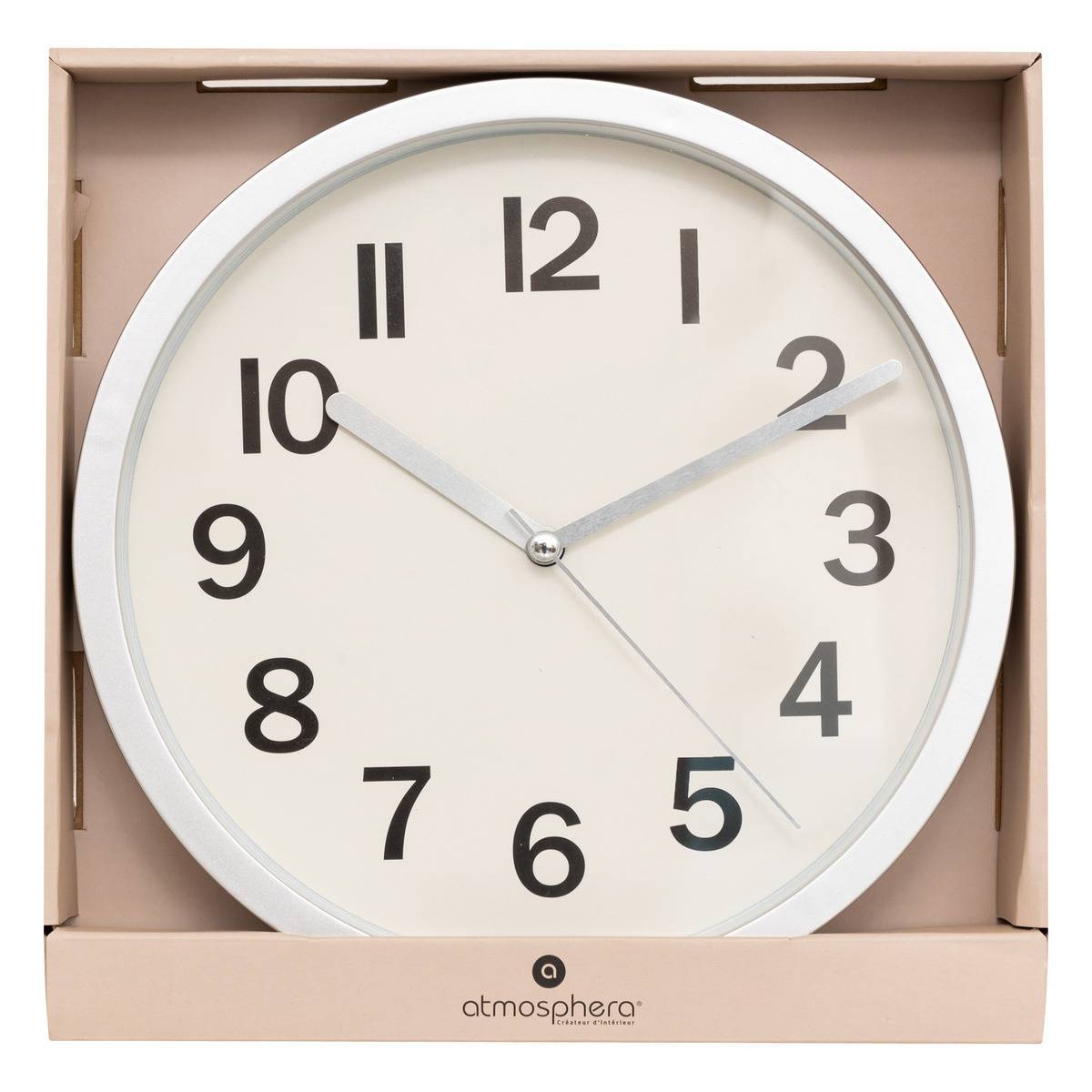 Atmosphera - Horloge "Loly" en plastique D22cm - Atmosphera Créateur d'intérieur - Imagen 2