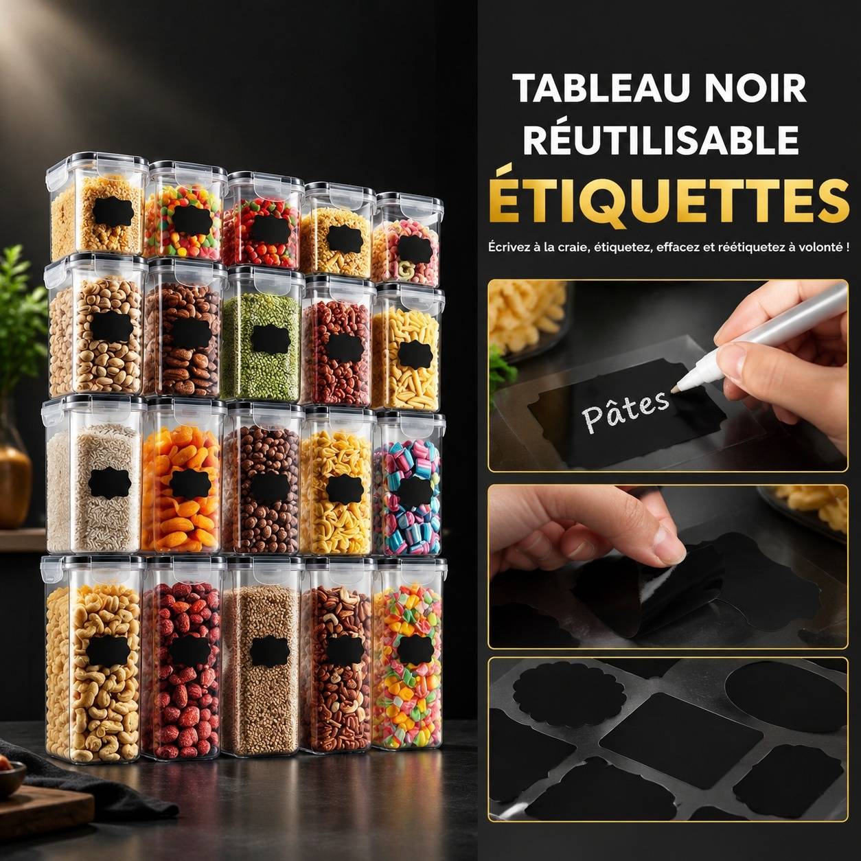 Boîtes de Conservation Alimentaire Hermétiques avec Couvercles Lot de 24 - Image 8