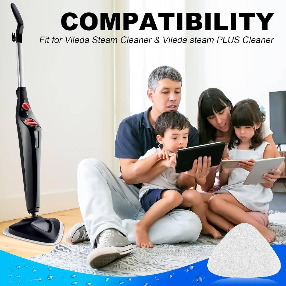 8 Pièces Recharge pour balai vapeur Vileda Steam -IntiMeg - Image 5