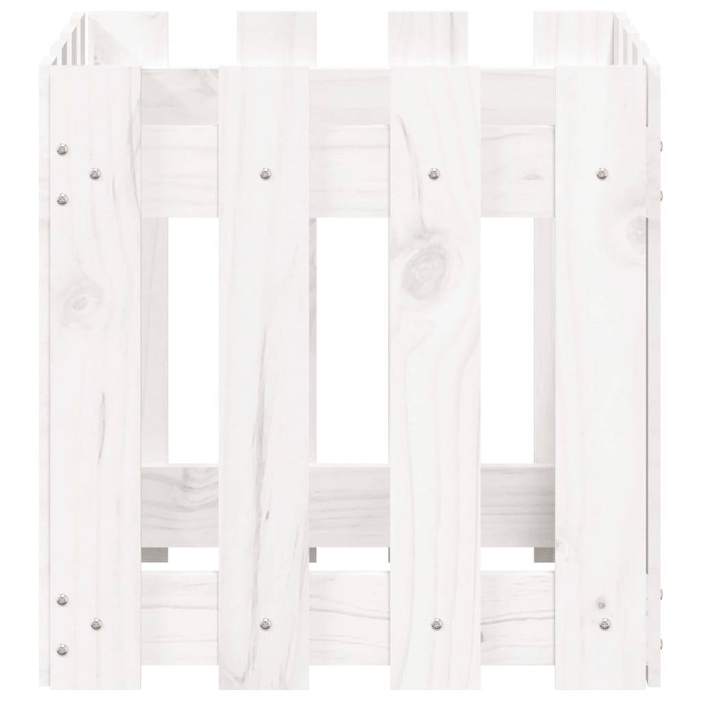 Prolenta Premium - Jardinière bois blanc 40 x 40 x 40 cm - Prolenta premium p321.6 - Image 5