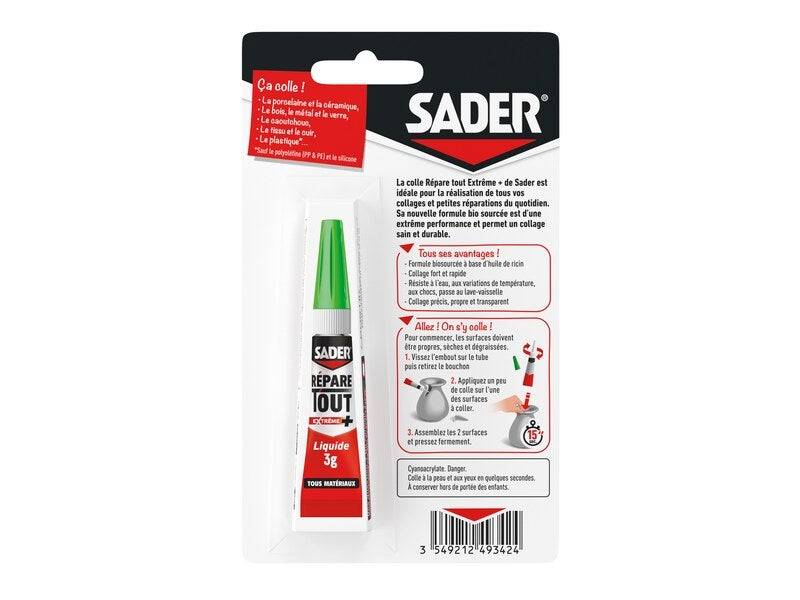 Sader - REPARE TOUT EXTREME+ LIQ. TUBE 3G - Image 3