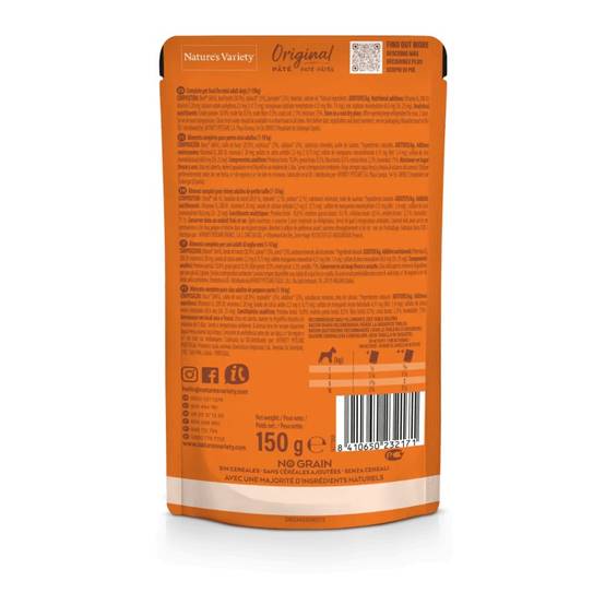 PATEE CHIEN MINI - ORIGINAL BOEUF - NATURE'S VARIETY 150 g - Image 2