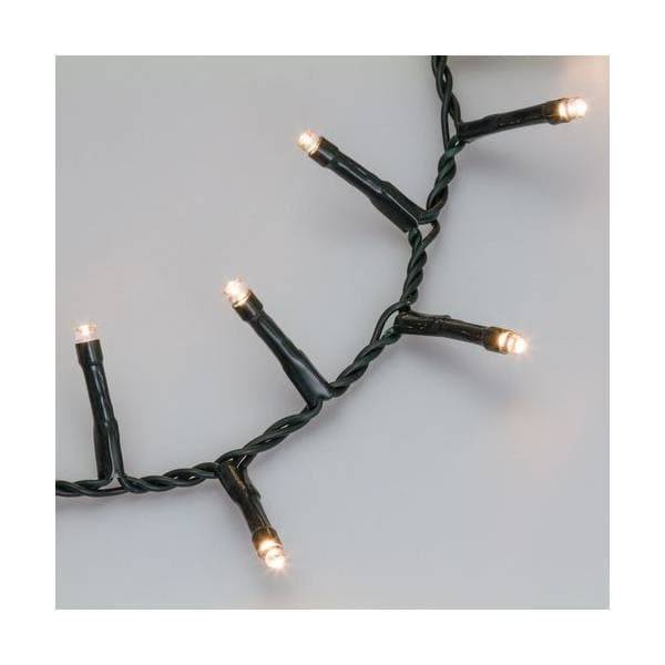 Lotti - Guirlande lumineuse Boa 40M 2000 LED blanc chaud câble vert foncé 8 effets Lotti - Imagen 4