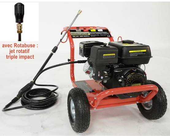 Electropower - Pack nettoyeur haute pression 5.5 CV + Rotabuse - Image 2
