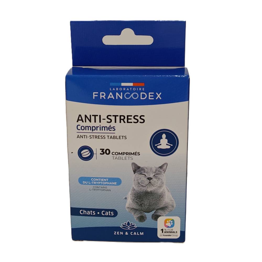 Francodex - 30 Comprimés Anti-Stress Pour Chats - Image 1
