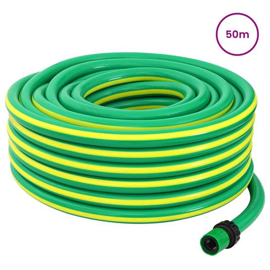 Vidaxl - Tuyau de jardin 5 couches Vert et jaune 1 / 2'' 50 m PVC vidaXL 42035817 - Image 2
