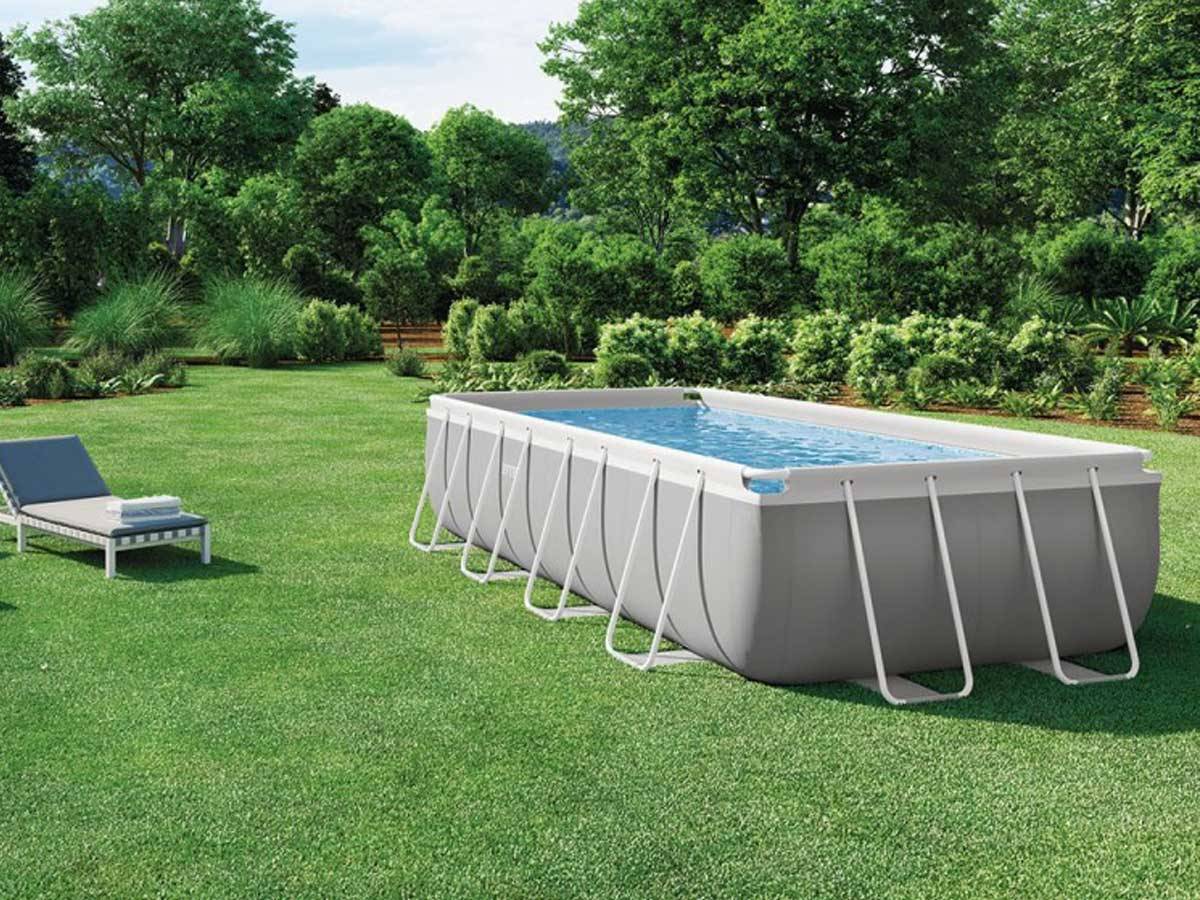 Piscine tubulaire Prism rectangulaire 4.88 x 2.44 x 1.07m Intex + accessoires - Image 5