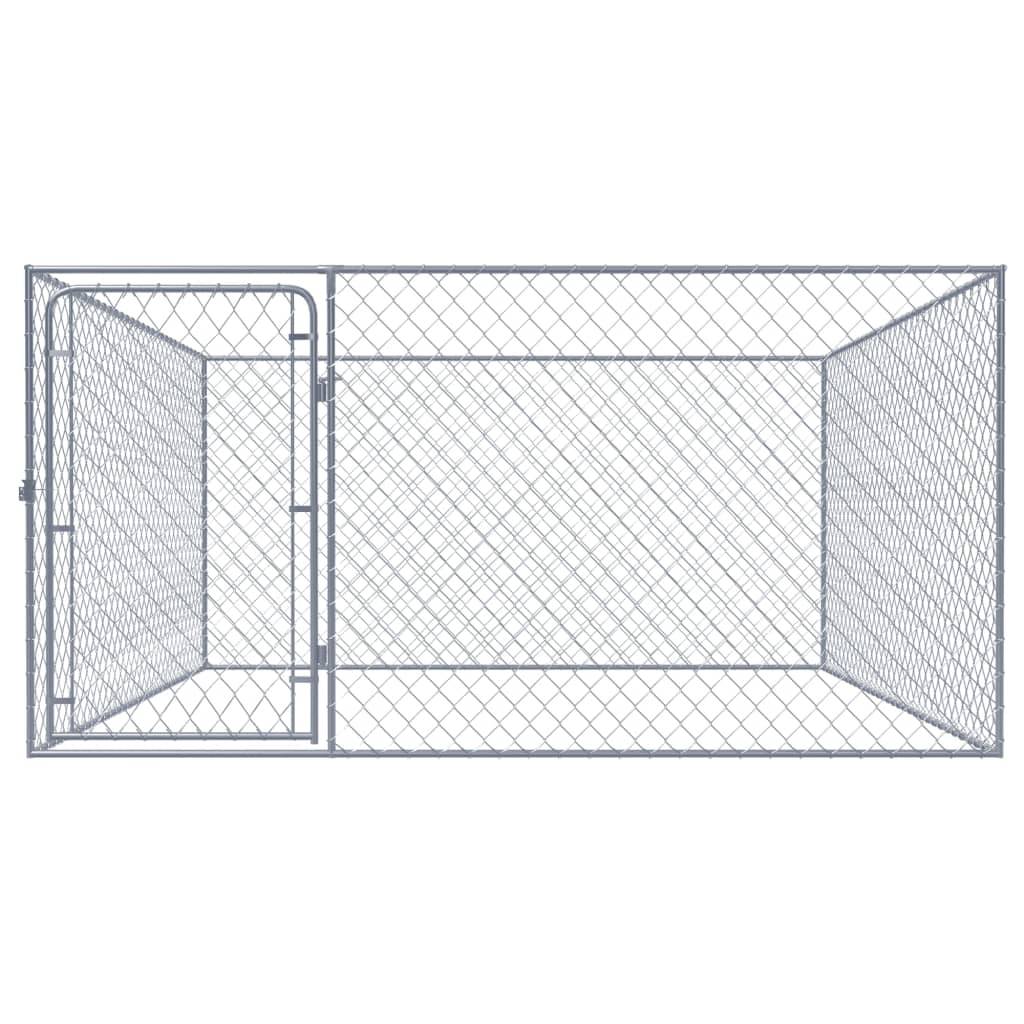 Vidaxl - Chenil extérieur pour chiens Acier galvanisé 2x2x1 m vidaXL 170819 - Imagen 2