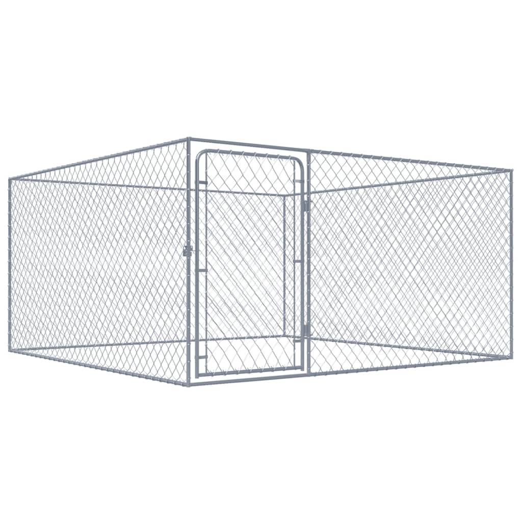 Vidaxl - Chenil extérieur pour chiens Acier galvanisé 2x2x1 m vidaXL 170819 - Imagen 1