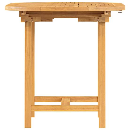 Table extensible de jardin bois de teck solide 110-160 x 80 x 75 cm - PANGIVO - Image 6