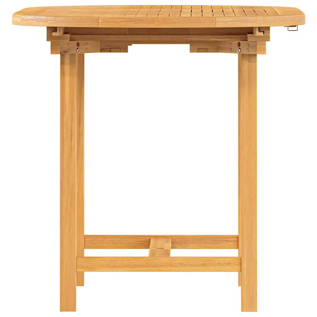 Table extensible de jardin bois de teck solide 110-160 x 80 x 75 cm - PANGIVO - Image 6