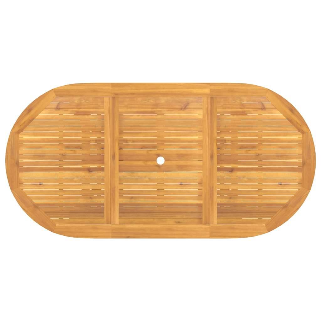 Table extensible de jardin bois de teck solide 110-160 x 80 x 75 cm - PANGIVO - Image 7