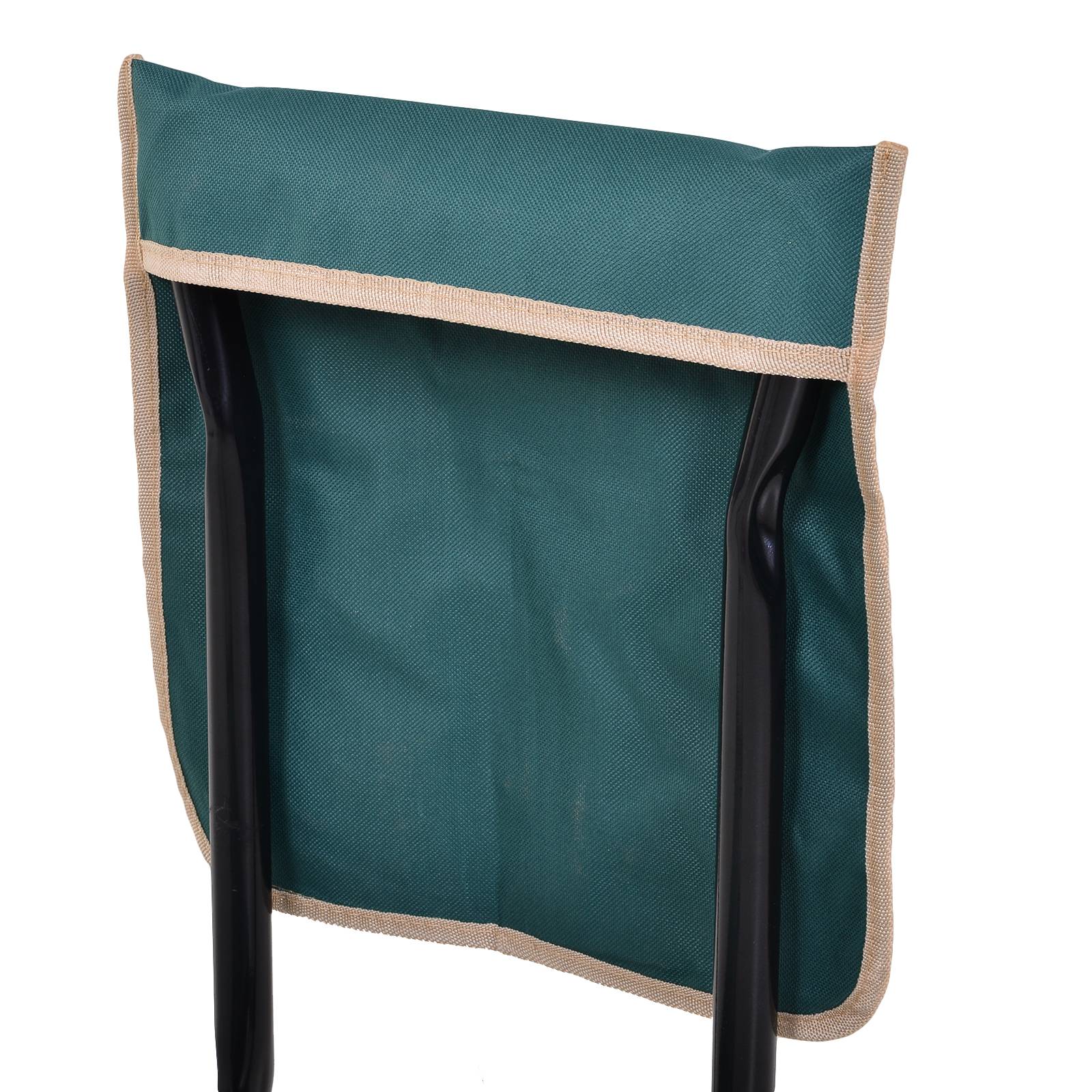 Outsunny - Tabouret Jardin Pliable Agenouilloir Siège avec Coussin Pochette Rangement Outils Vert - Outsunny - Image 9