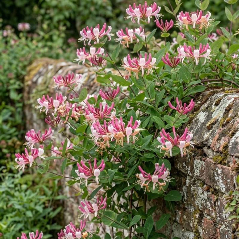 Chèvrefeuille CAPRILIA® Imperial 'Inov 86' à fleurs Rose - feuillage Persistant - Godet - 5/10 cm-  hauteur à maturité De 3,00 m à 5,00 m - Imagen 2