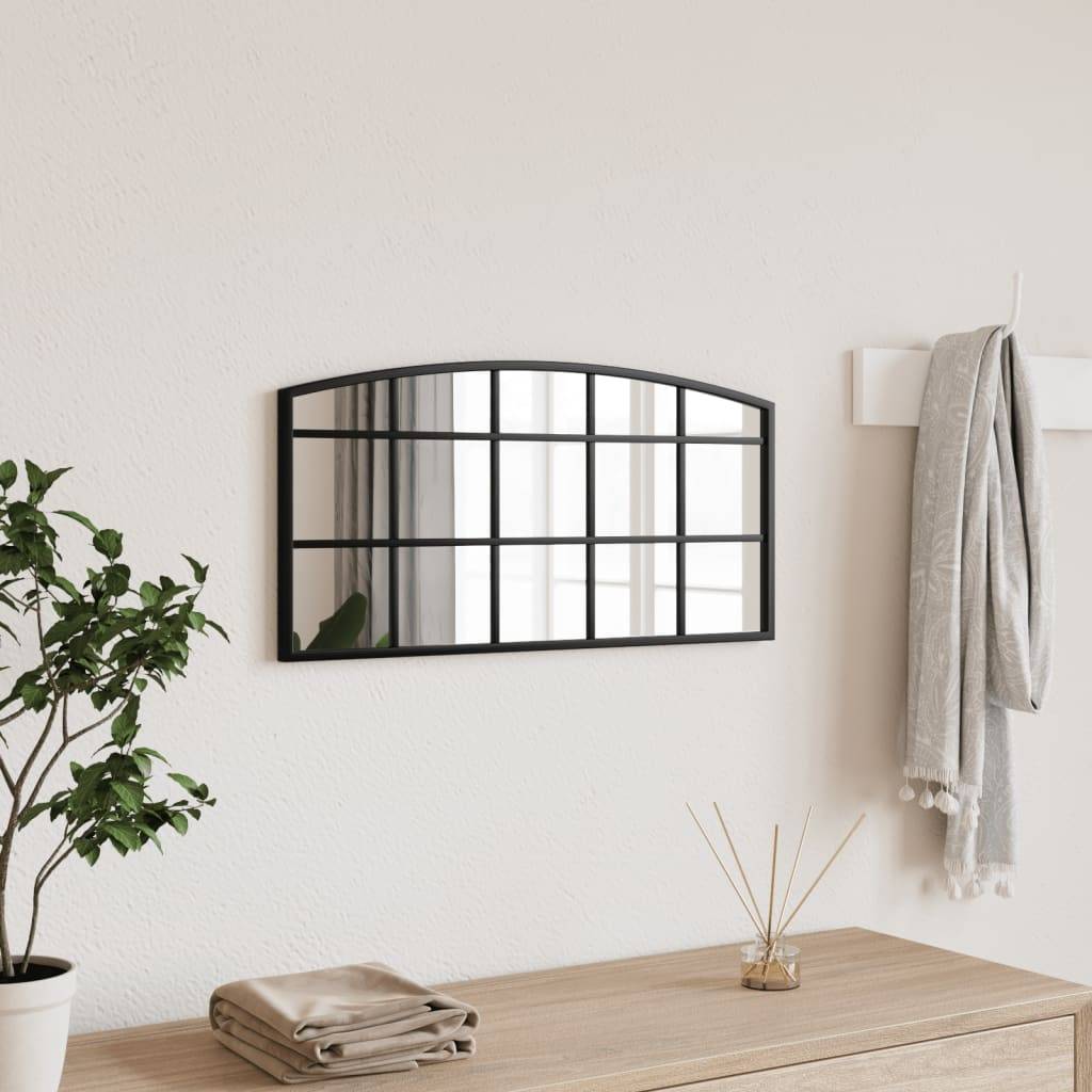 Maison Chic - Miroir mural noir 60x30 cm arche fer Maison Chic - Image 2