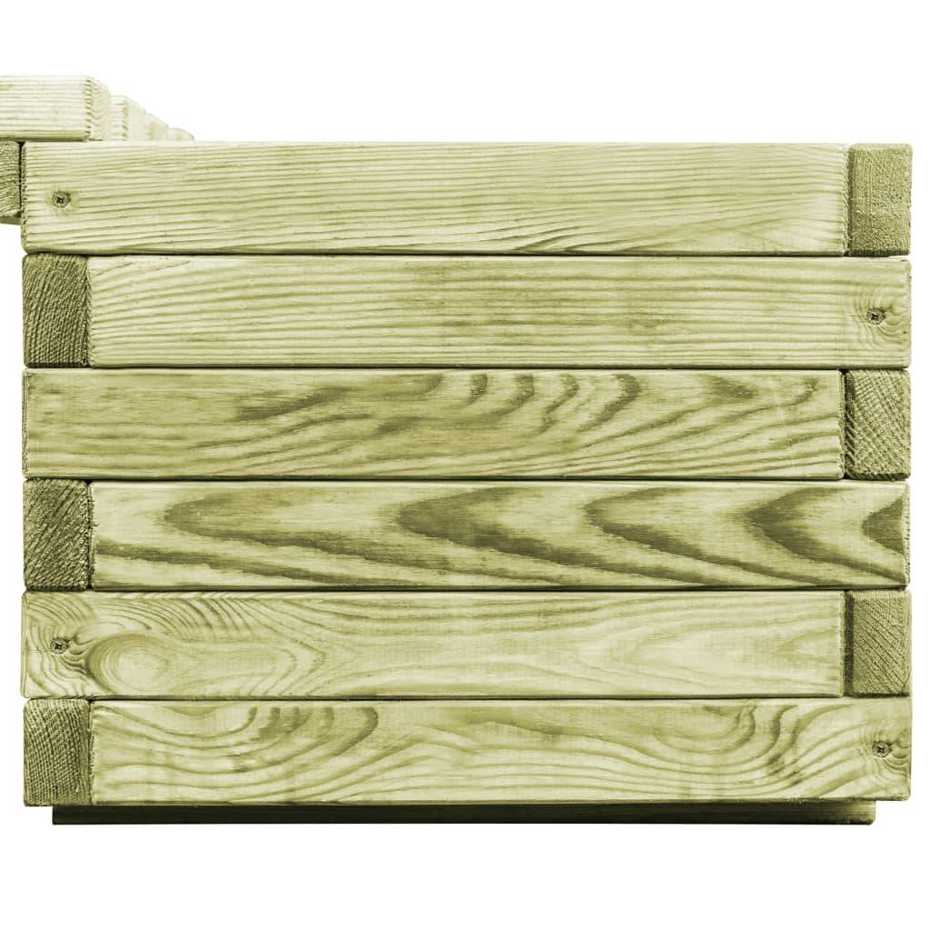 Banc de jardin à jardinières | Banquette De Jardin | Banc Extérieur Bois de pin imprégné Maison Chic - Image 6