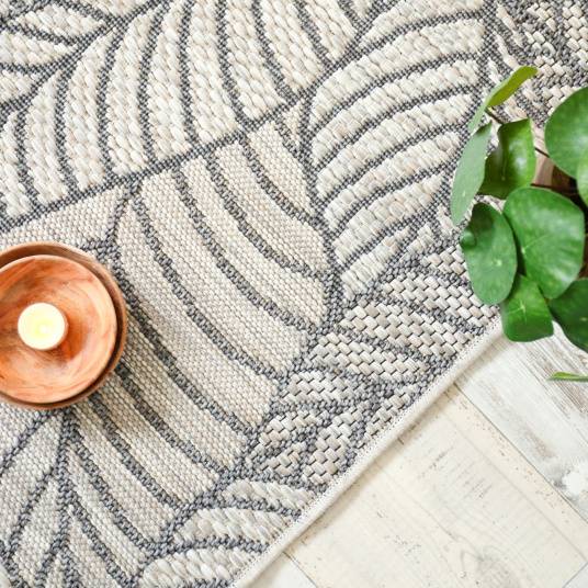 Decoweb - Tapis d'extérieur ou de salon - Provence - Beige et gris naturel - 200 x 290 cm - Decoweb - Imagen 4