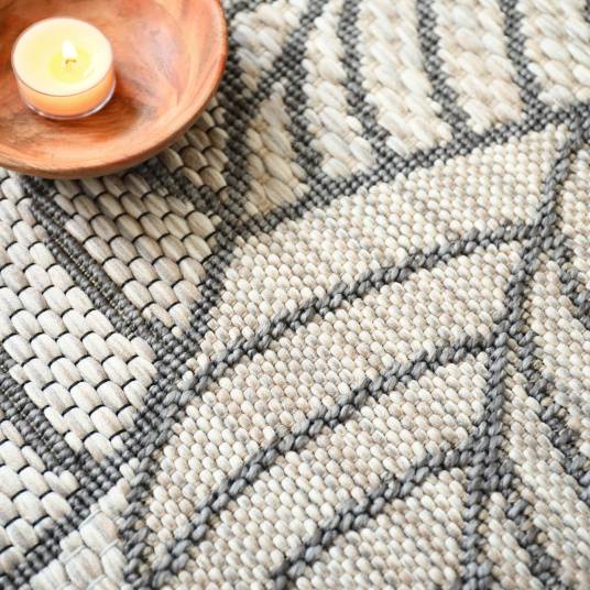 Decoweb - Tapis d'extérieur ou de salon - Provence - Beige et gris naturel - 200 x 290 cm - Decoweb - Imagen 5