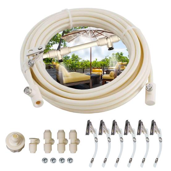 Kit Brumisateur extérieur de terrasse - Basse pression - 7.5m - 4 buses Laiton O'FRESH - Image 1