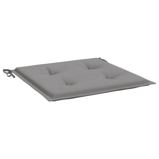 Coussins de chaise jardin lot de 6 gris 50x50x3 cm tissu oxford P149 - Image 5