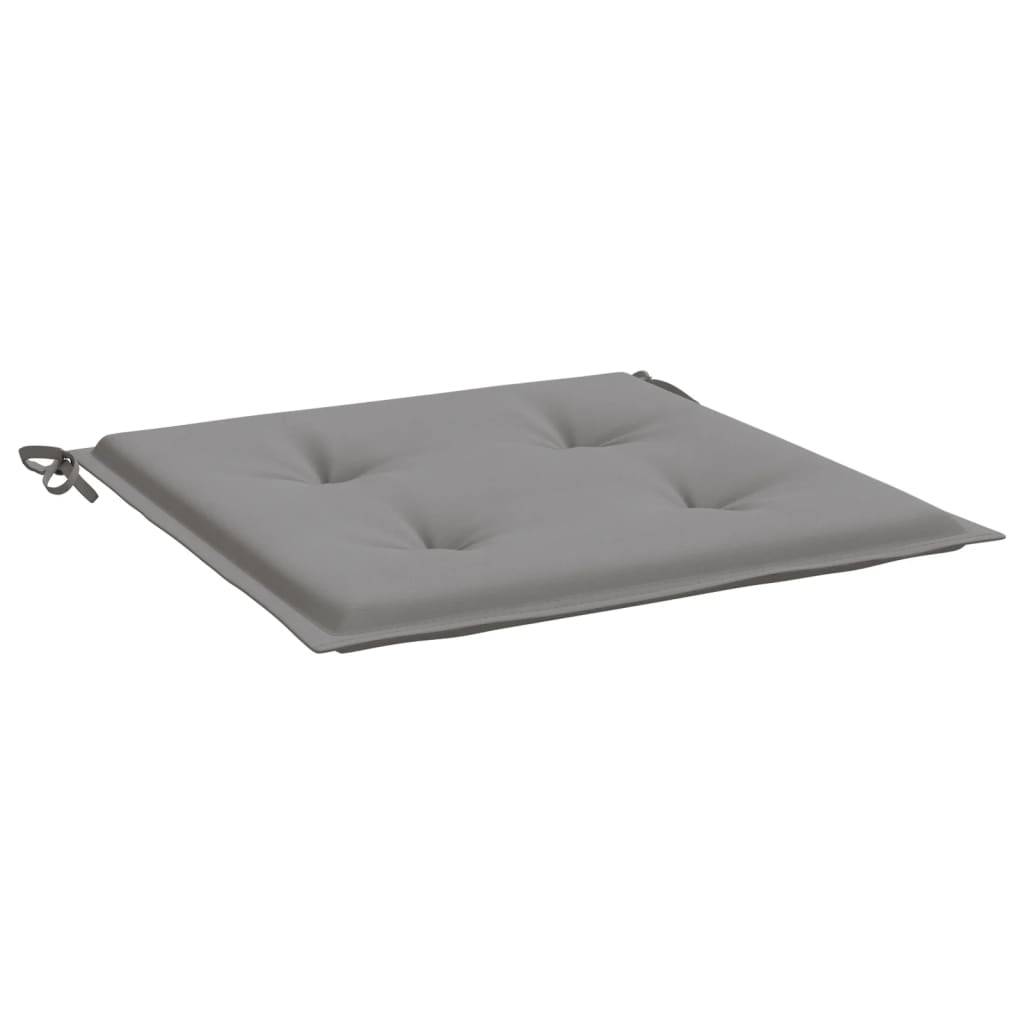 Coussins de chaise jardin lot de 6 gris 50x50x3 cm tissu oxford P149 - Image 5
