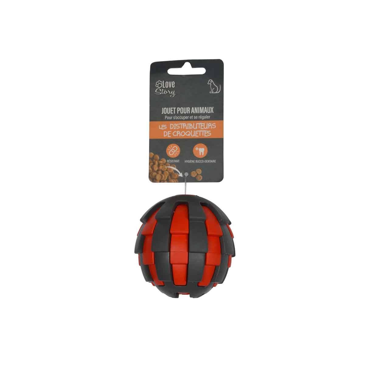 Love Story - Jouet pour Chien Distributeur "Balle" 7cm Rouge - Image 5
